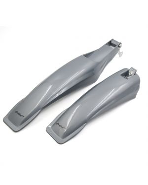 Racing Motorcycle Protector Gray Front Rear Fenders Splash Guards 2 Pcs