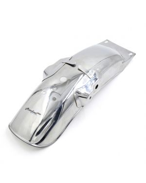 Sliver Tone Stainless Steel Rear Fender Splash Guard 41cm x 11.5cm for CG125