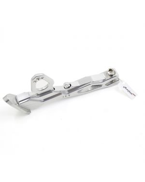 Silver Tone 20cm Length Universal Motorcycle Foot Kickstand Side Stand Supporter
